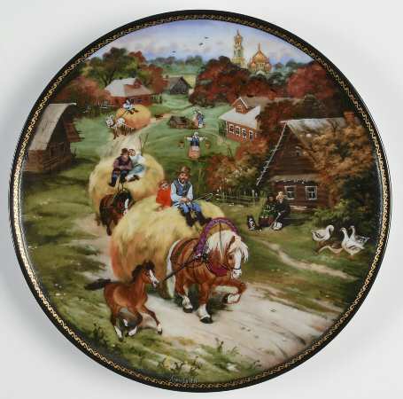Village Life of Russia Bringing Home The Harvest - Boxed