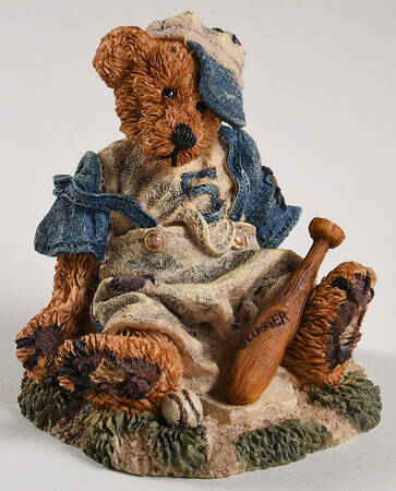 The Bearstone Collection Homer On The Plate - Blue - Boxed