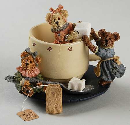 The Bearstone Collection Prissie, Sissie & Missie-Fixin Tea For  - Boxed