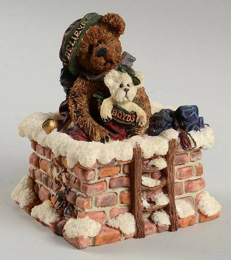 The Bearstone Collection Elijah & Joy Believe Music Box - No Box