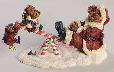 The Bearstone Collection Santa Bear W/ Jingle Jangle Joe - Boxed