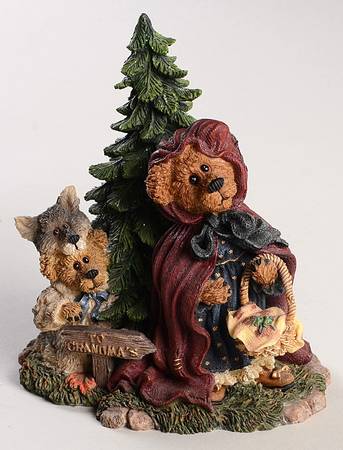 The Bearstone Collection Lil' Red W/ Bb Woof...Going To Grandma's - Boxed