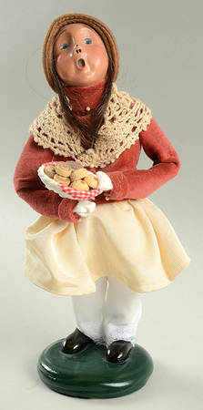 Traditional Assorted Carolers Girl With Treats - No Box Nb1600
