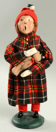 Traditional Assorted Carolers Girl With Teddybear - No Box Nb1599