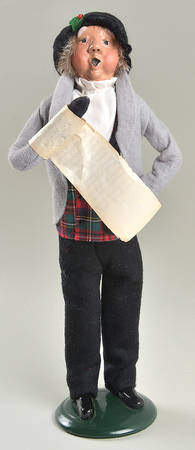 Traditional Assorted Carolers Grandfather With Music-Grey - No Box Nb1601