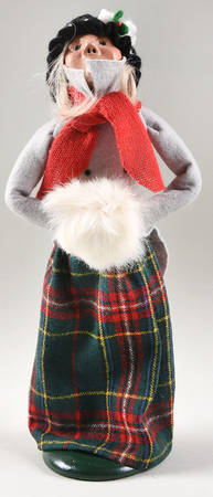 Traditional Assorted Carolers Girl With Goose-Red Coat - No Box Nb1521
