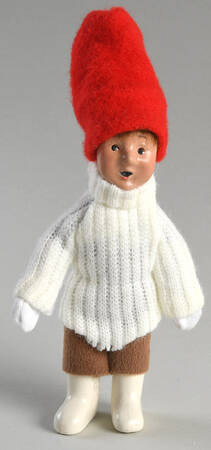 Traditional Assorted Carolers Toddler With White Sweater/Red Hat - No Box Nb1644