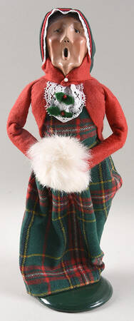 Traditional Assorted Carolers Grandmother With Muff Red Coat - Nb753, No Box