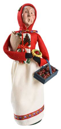 Traditional Assorted Carolers Shopper Grandmother-Red - No Box 238