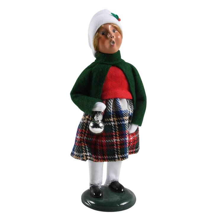 Traditional Assorted Carolers Girl With Ornament - No Box Nb1772