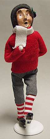 Winter Outdoor Activities Skater Man-Red - No Box