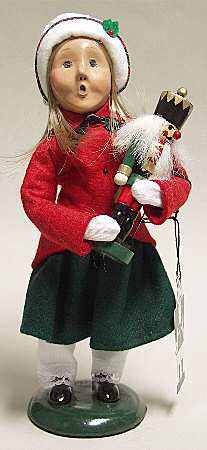 Traditional Assorted Carolers Girl With Nutcracker - No Box