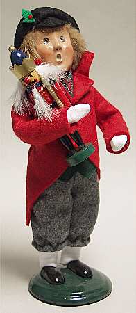 Traditional Assorted Carolers Boy With Nutcracker - No Box