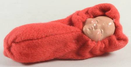 Traditional Assorted Carolers Baby In Red-Sleeping - No Box