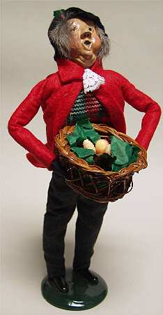 Traditional Assorted Carolers Grandfather With Basket - No Box