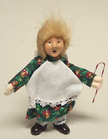 Traditional Assorted Carolers Toddler With Candy Cane-Holiday Print - No Box