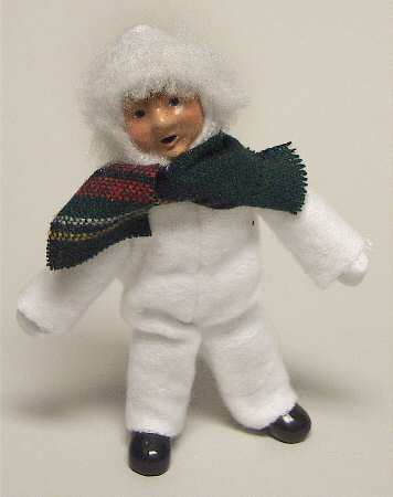 Traditional Assorted Carolers Toddler White Snowsuit - No Box