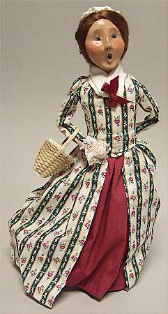 Williamsburg Colonial Woman With Basket - No Box