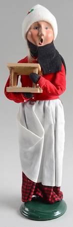 Traditional Assorted Carolers Woman With Bird Feeder - Nb761, No Box