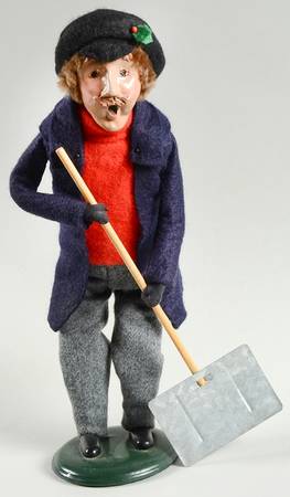 Traditional Assorted Carolers Man With Snow Shovel - Nb898, No Box