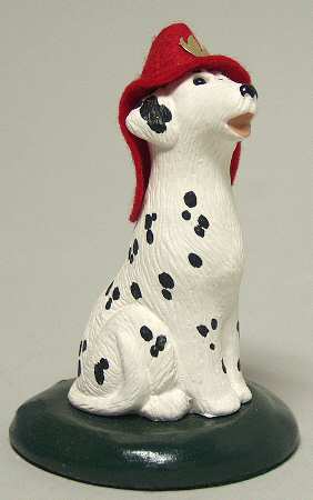 Singing Dogs Dalmatian With Fire Hat - No Box