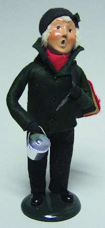 Traditional Assorted Carolers School Boy-Green Coat - No Box