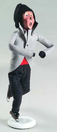 Winter Outdoor Activities Skater Man-Grey Coat - No Box