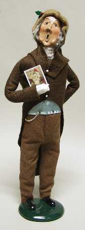 Traditional Assorted Carolers Grandfather With Brown Hat - No Box