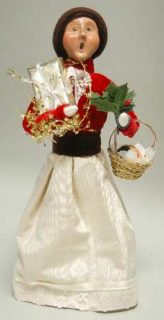 Traditional Assorted Carolers Victorian Woman Shopper - No Box