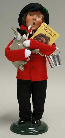 Traditional Assorted Carolers Boy With Toy Elephant - No Box Nb371