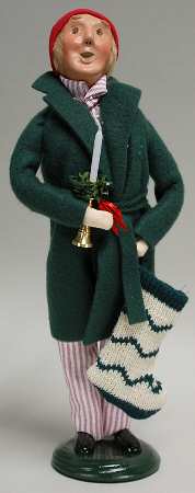 Night Before Christmas Man With Stocking-Robe - No Box