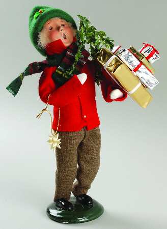 Traditional Assorted Carolers Boy Shopper - No Box