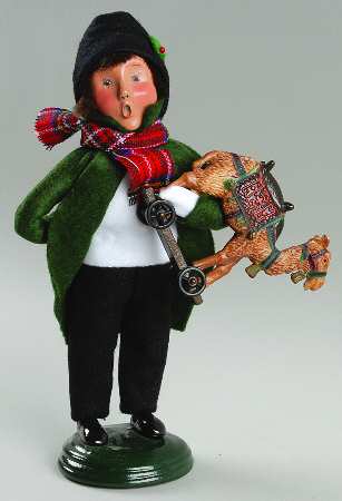 Traditional Assorted Carolers Boy With Toy Camel - No Box