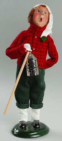 Traditional Assorted Carolers Boy With Lantern - No Box