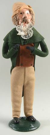 Traditional Assorted Carolers Man With Green Coat - No Box Nb1210