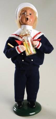 Spring & Summer Carolers Sailor Boy With Candy Jar - No Box