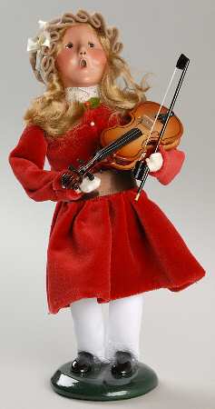 Victorian Specialty Families Musicians-Girl With Violin - No Box