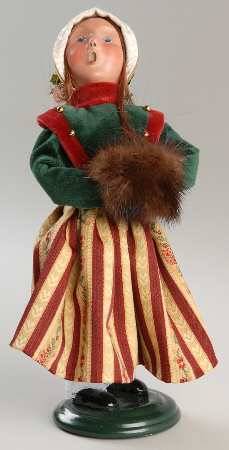 Victorian Specialty Families Green & Gold-Girl With Muff - No Box