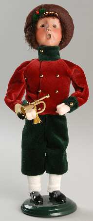 Victorian Specialty Families Green & Gold-Boy With Horn - No Box