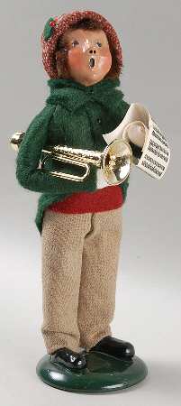 Musicians Boy With Bugle Horn & Music - No Box
