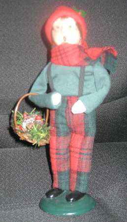 Traditional Assorted Carolers Boy With Basket - Nb647, No Box
