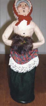 Traditional Assorted Carolers Grandmother With Muff-Tan Coat Lace - Nb672  No Box