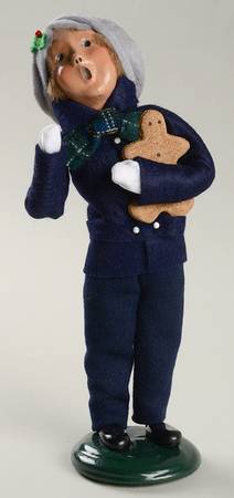 Traditional Assorted Carolers Boy With Gingerbread Man - Nb869, No Box
