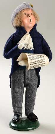 Traditional Assorted Carolers Victorian Boy With Music - Nb693, No Box