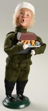 Traditional Assorted Carolers Boy With Toy-Noah's Ark-Green Shirt - Nb692, No Box