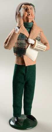 Traditional Assorted Carolers Grandfather With Music-Tan Coat - Nb691, No Box