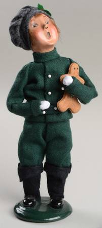 Traditional Assorted Carolers Boy With Gingerbread Man - Nb738, No Box