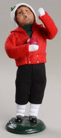 Traditional Assorted Carolers Boy With Apple - Nb737, No Box