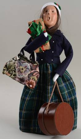 Traditional Assorted Carolers Traveler Woman-Blue Top - Nb728, No Box