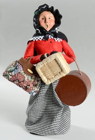 Traditional Assorted Carolers Traveler Woman-Red Top - Nb770, No Box